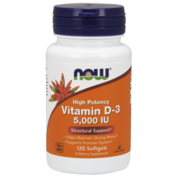 Now Foods Vitamin D-3 5000 Iu 120 Softgels